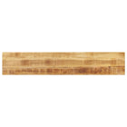 Rectangular table top 140x40x3.8 cm solid rough mango wood