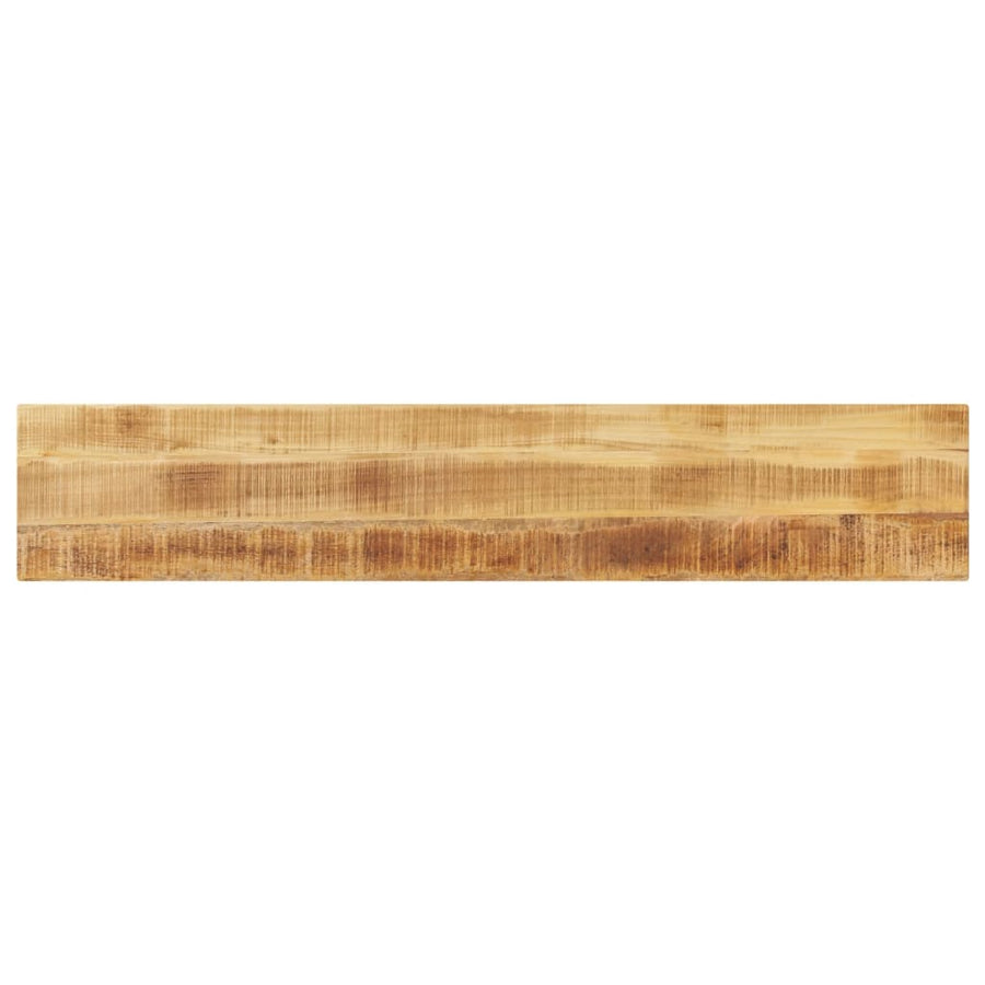 Tafelblad rechthoekig 160x40x3,8 cm massief ruw mangohout