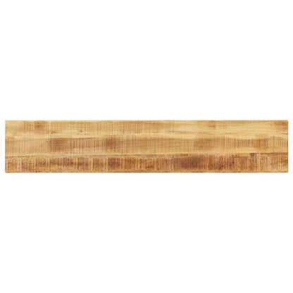 Tafelblad rechthoekig 180x40x3,8 cm massief ruw mangohout
