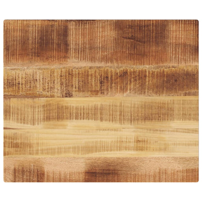 Tafelblad rechthoekig 60x50x3,8 cm massief ruw mangohout