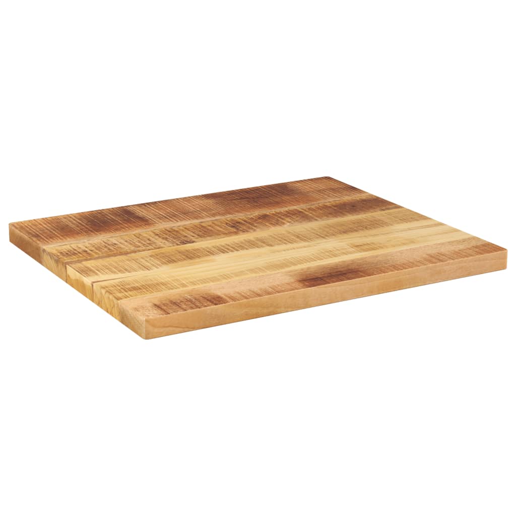 Tafelblad rechthoekig 60x50x3,8 cm massief ruw mangohout