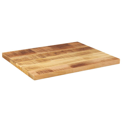 Tafelblad rechthoekig 60x50x3,8 cm massief ruw mangohout