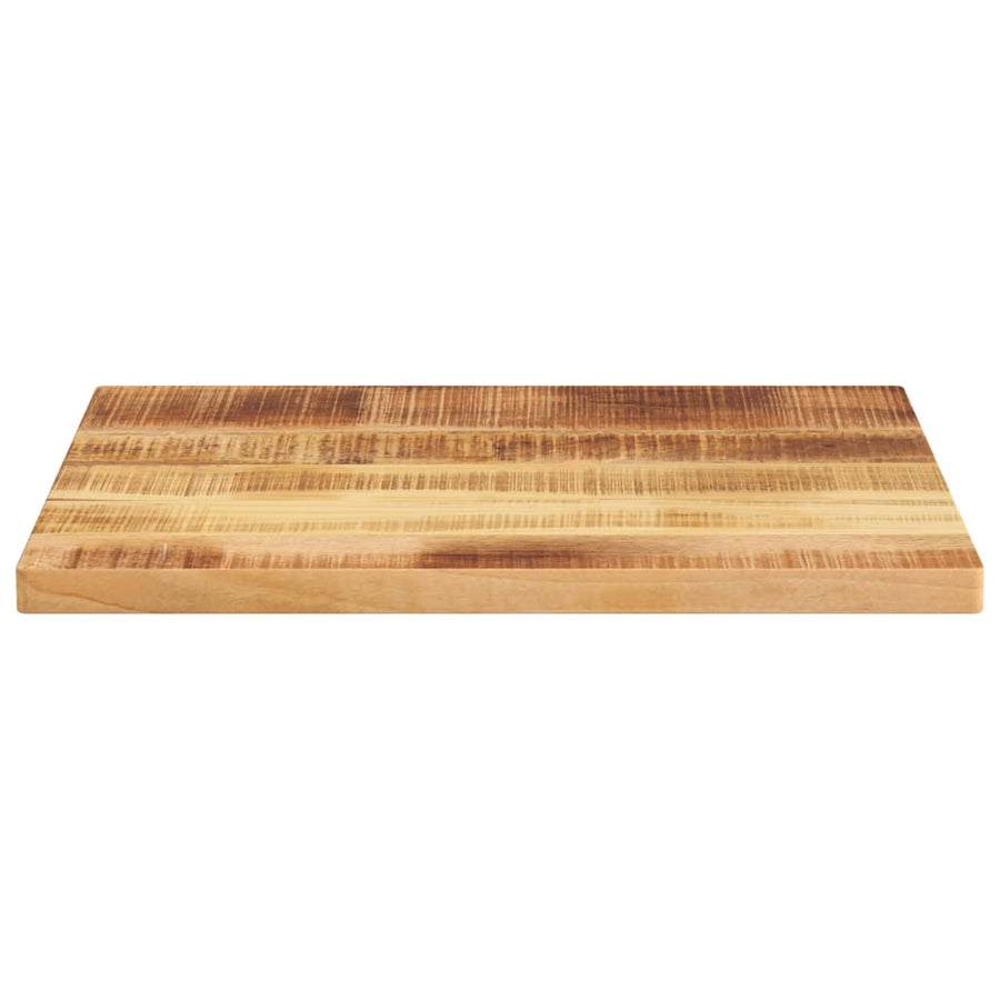 Tafelblad rechthoekig 60x50x3,8 cm massief ruw mangohout