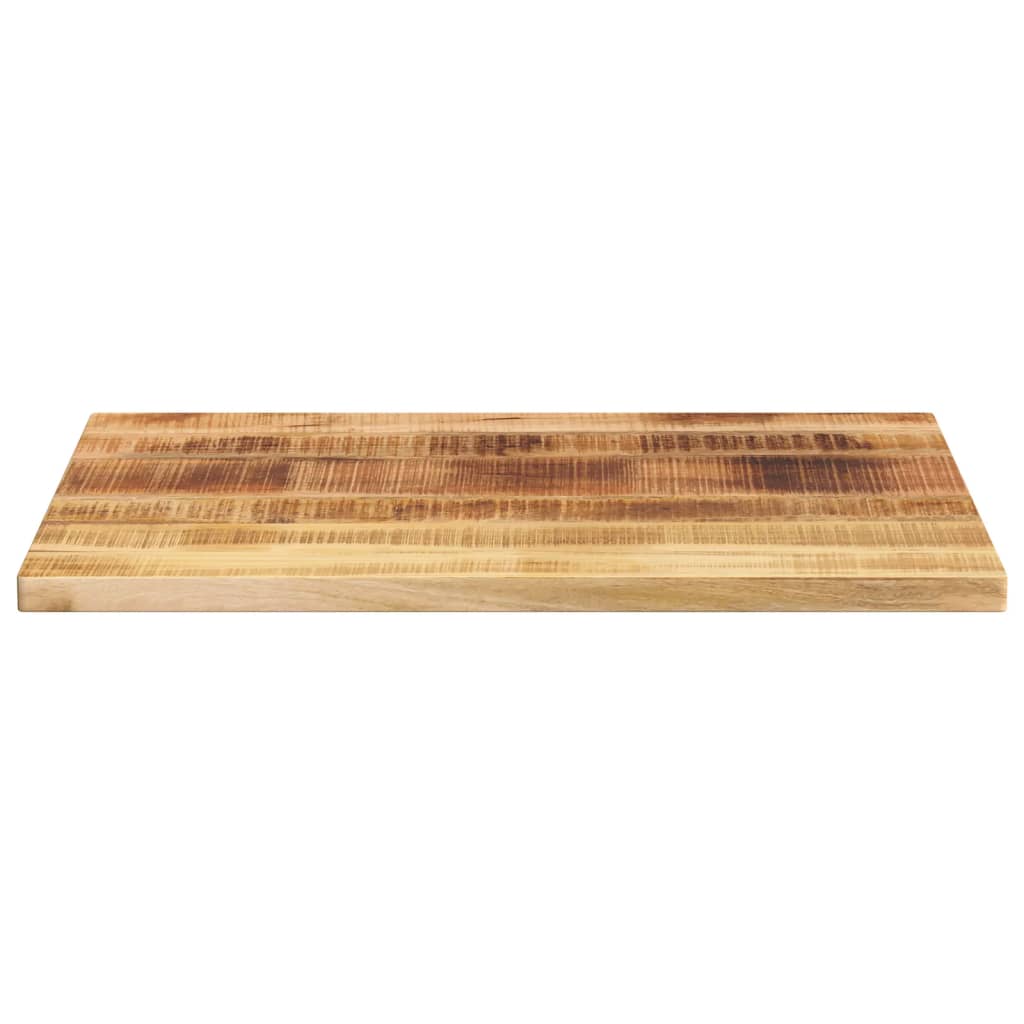 Tafelblad rechthoekig 80x50x3,8 cm massief ruw mangohout