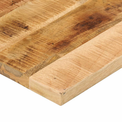 Tafelblad rechthoekig 80x50x3,8 cm massief ruw mangohout