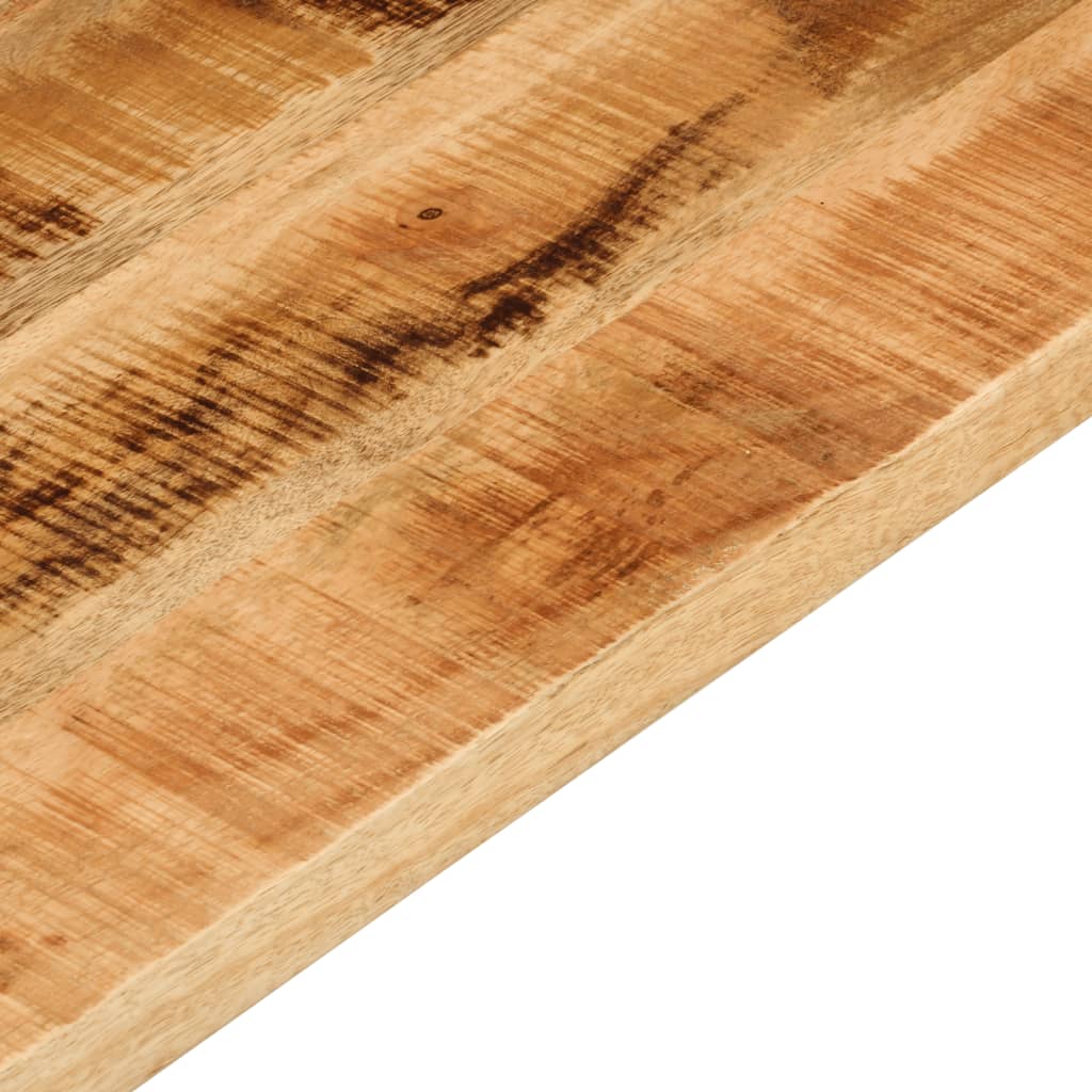 Tafelblad rechthoekig 80x50x3,8 cm massief ruw mangohout
