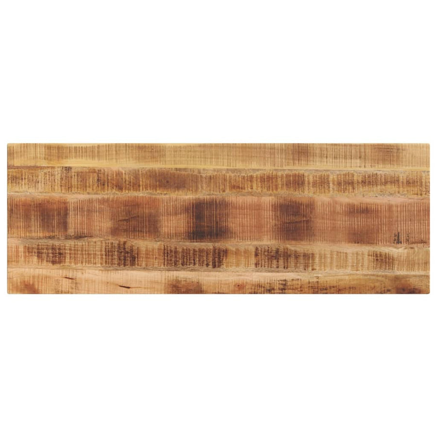 Tafelblad rechthoekig 140x50x3,8 cm massief ruw mangohout