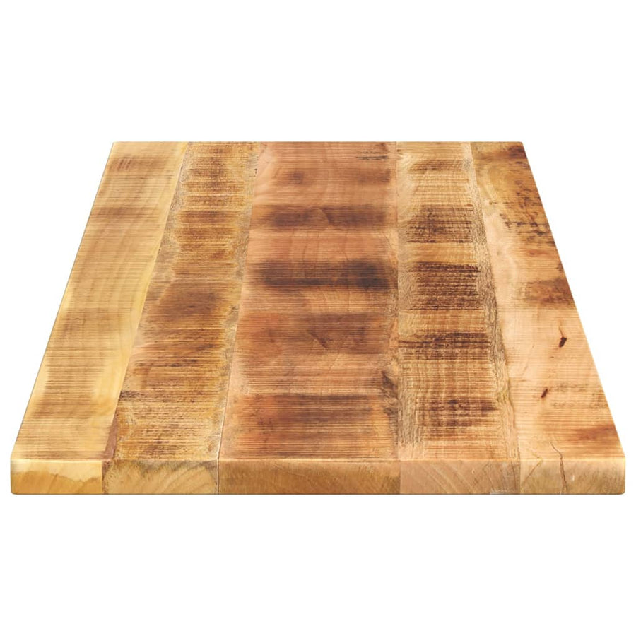 Tafelblad rechthoekig 140x50x3,8 cm massief ruw mangohout