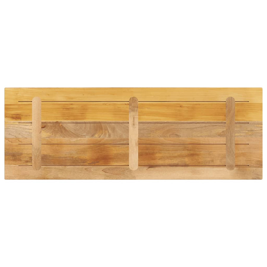 Tafelblad rechthoekig 140x50x3,8 cm massief ruw mangohout