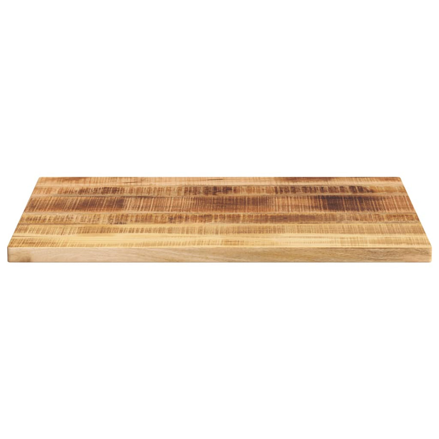 Tafelblad rechthoekig 90x60x3,8 cm massief ruw mangohout