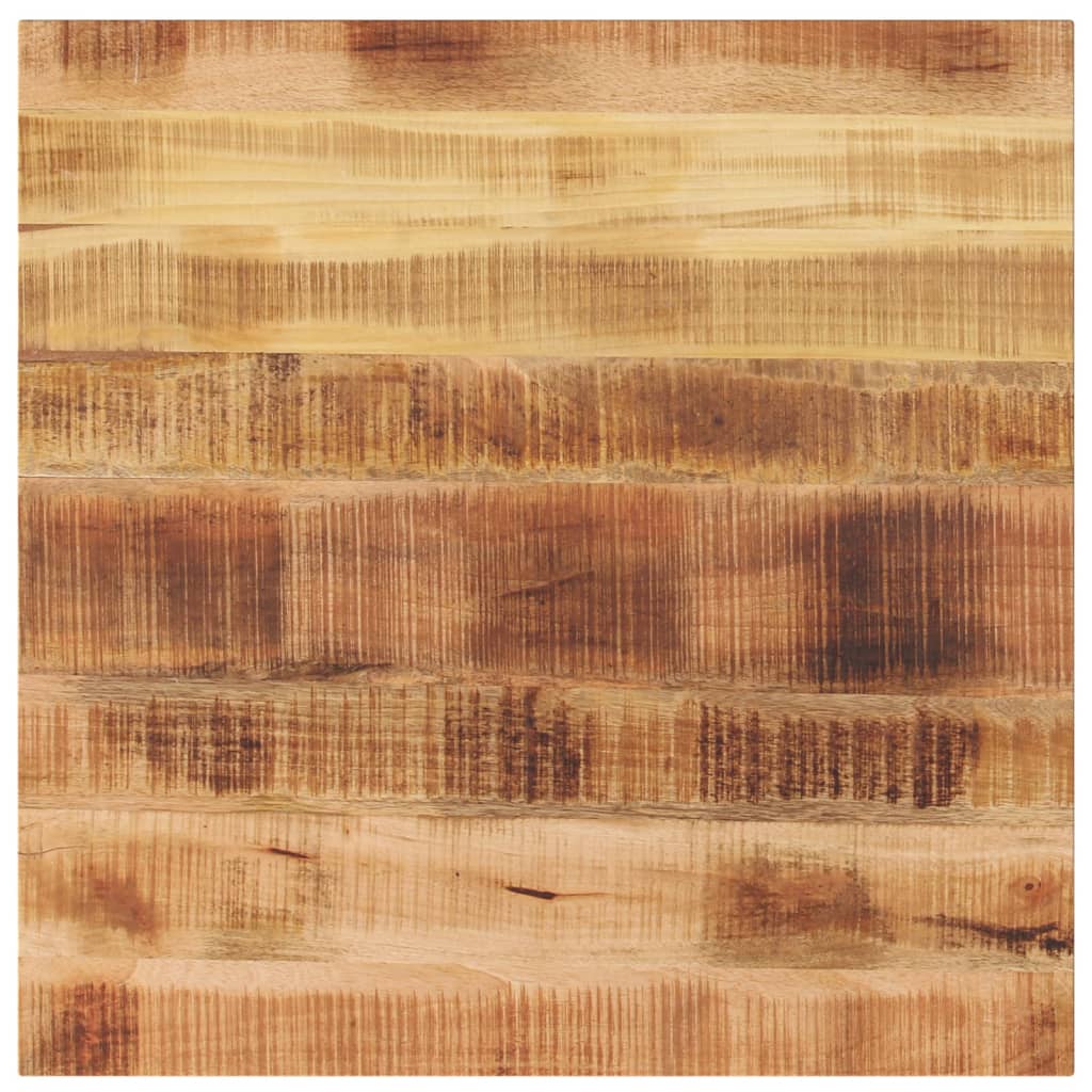 Tafelblad Vierkant 70X70X3,8 Cm Massief Ruw Mangohout Ruw Mangohout (Naturel) 38 mm 70 x 70 cm