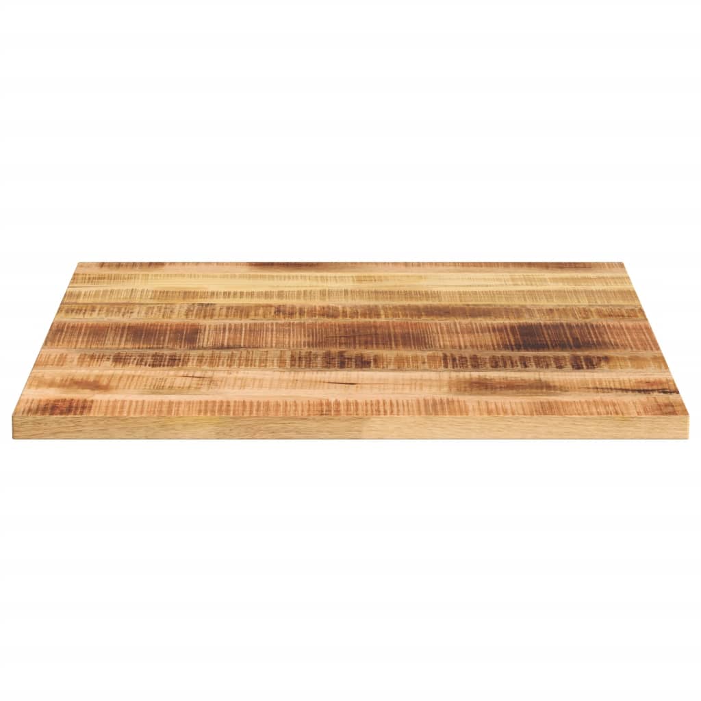 Tafelblad Vierkant 70X70X3,8 Cm Massief Ruw Mangohout Ruw Mangohout (Naturel) 38 mm 70 x 70 cm