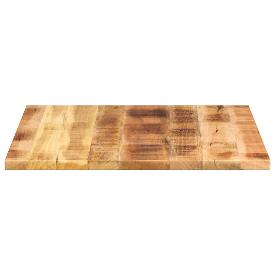Tafelblad Vierkant 70X70X3,8 Cm Massief Ruw Mangohout Ruw Mangohout (Naturel) 38 mm 70 x 70 cm