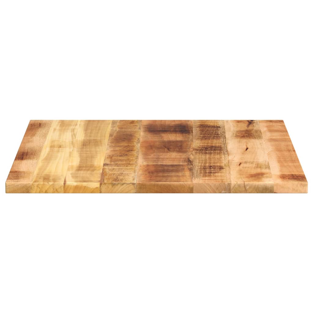 Tafelblad vierkant 80x80x3,8 cm massief ruw mangohout