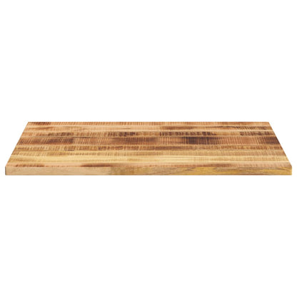 Tafelblad rechthoekig 90x80x3,8 cm massief ruw mangohout