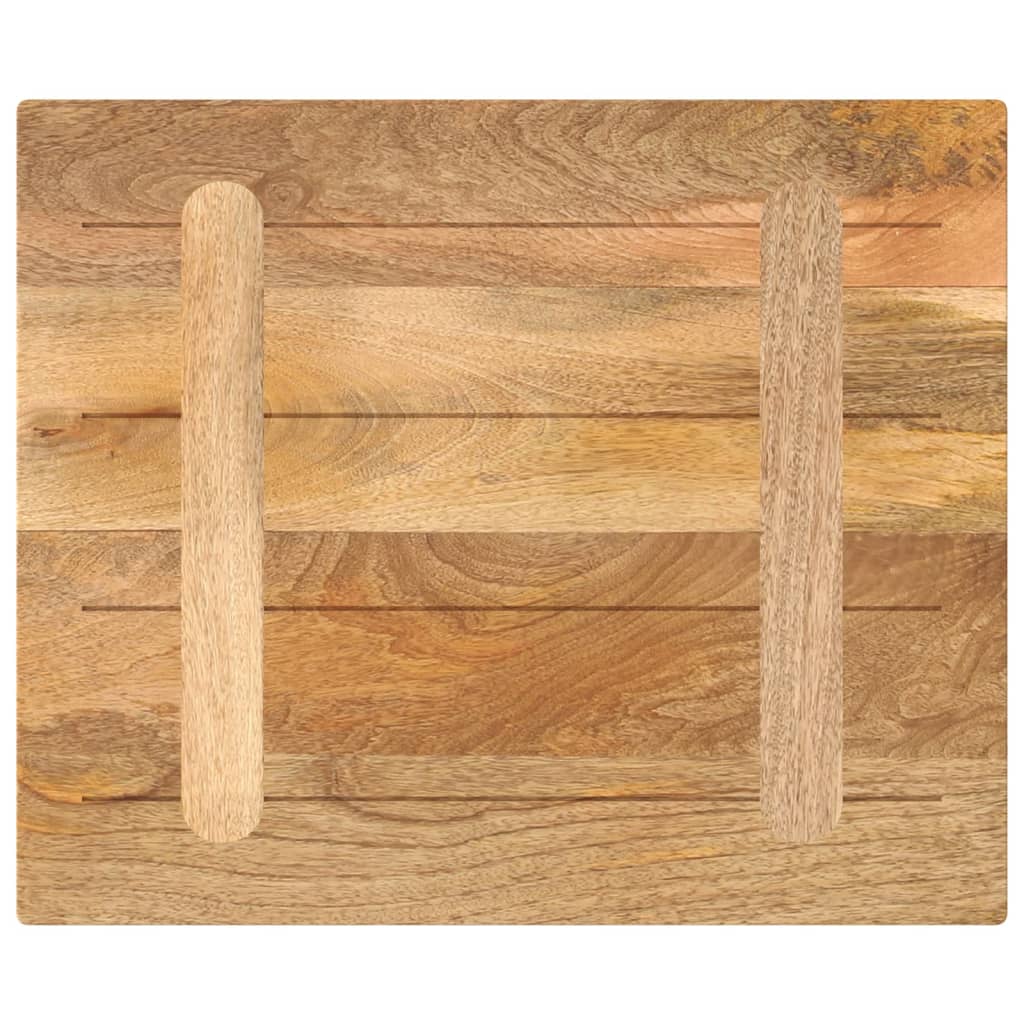 Tafelblad rechthoekig 60x50x2,5 cm massief mangohout