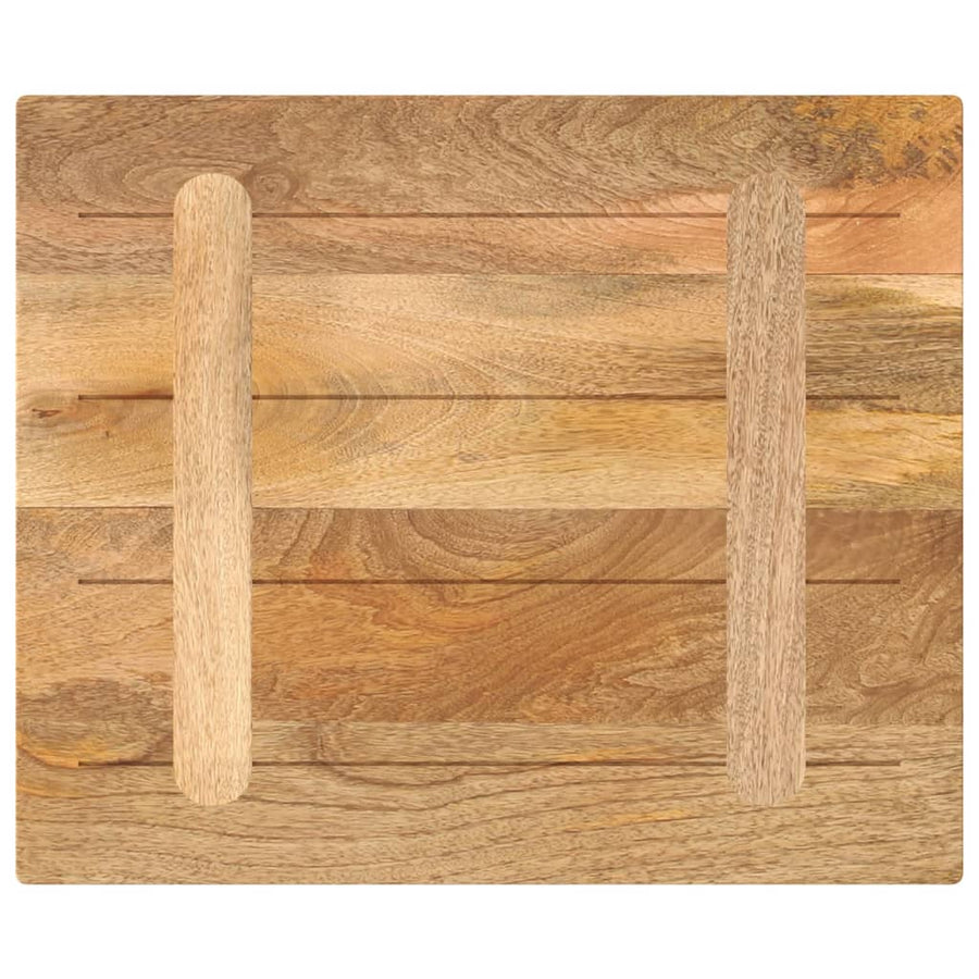 Tafelblad rechthoekig 60x50x2,5 cm massief mangohout