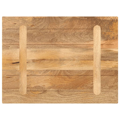 Tafelblad rechthoekig 70x50x2,5 cm massief mangohout