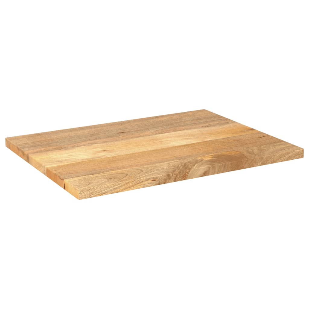 Tafelblad Rechthoekig 80X60X2,5 Cm Massief Mangohout Mangohout (Naturel) 25 mm 80 x 60 cm