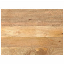 Tafelblad rechthoekig 90x70x2,5 cm massief mangohout