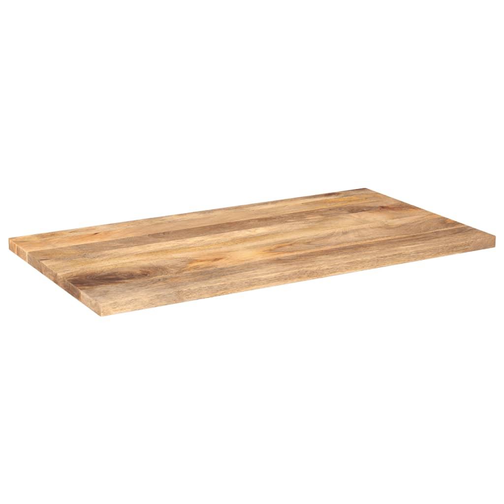Tafelblad rechthoekig 100x70x2,5 cm massief mangohout