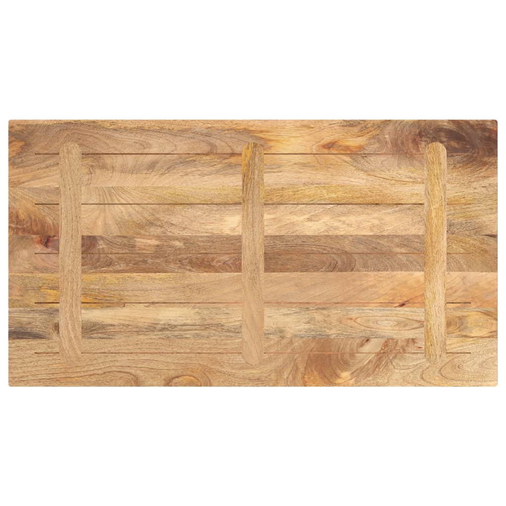Tafelblad rechthoekig 100x70x2,5 cm massief mangohout