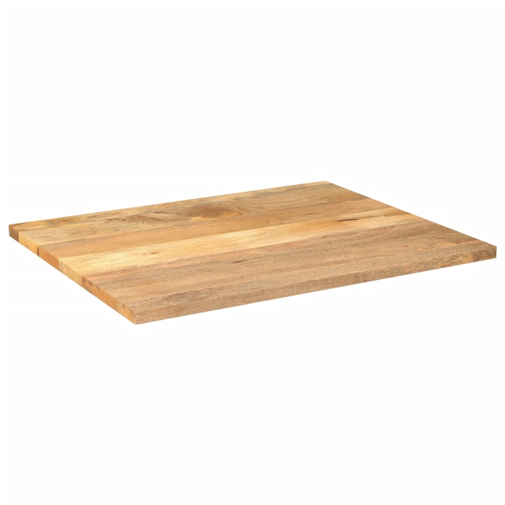 Tafelblad rechthoekig 100x80x2,5 cm massief mangohout