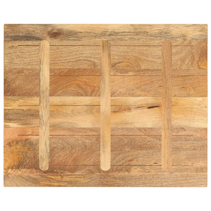 Tafelblad rechthoekig 100x80x2,5 cm massief mangohout