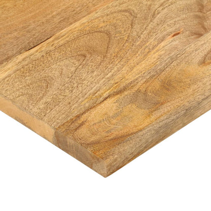 Tafelblad rechthoekig 100x80x2,5 cm massief mangohout