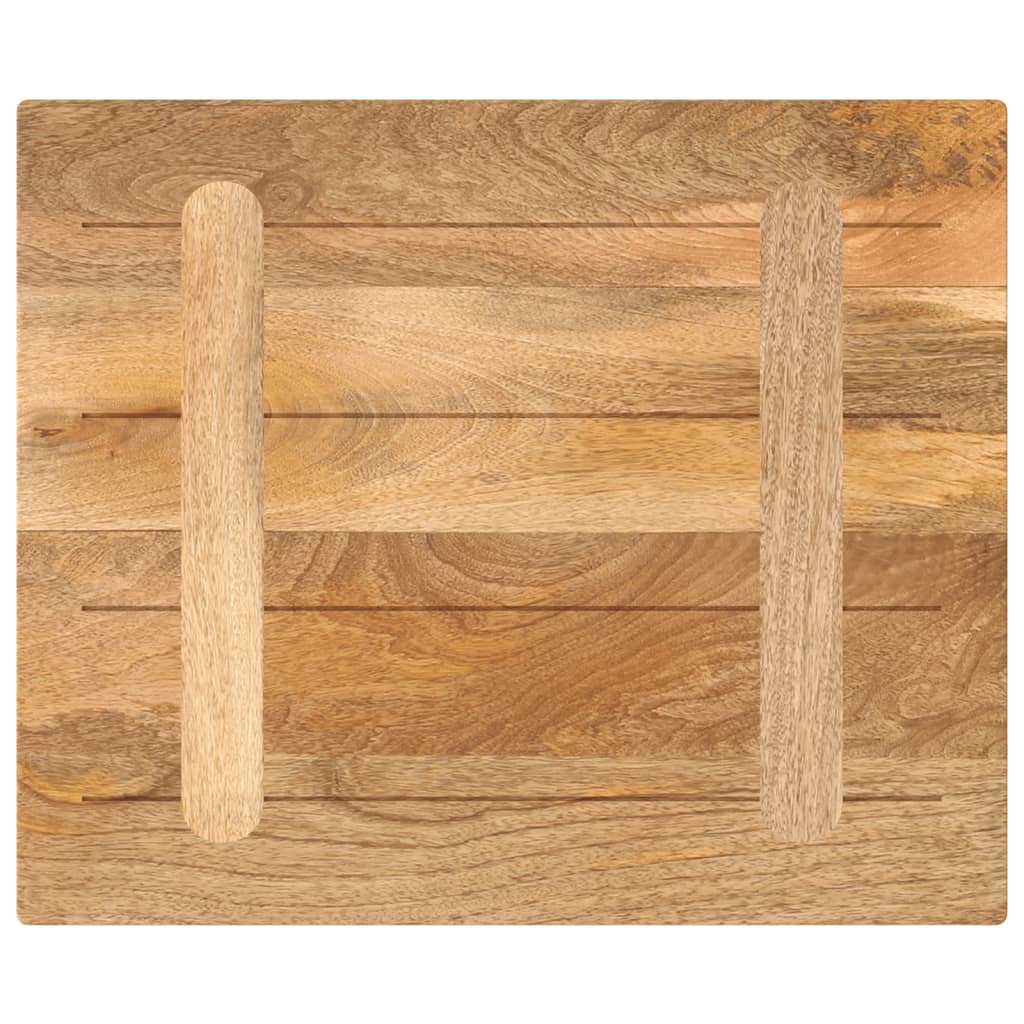 Tafelblad rechthoekig 60x50x3,8 cm massief mangohout