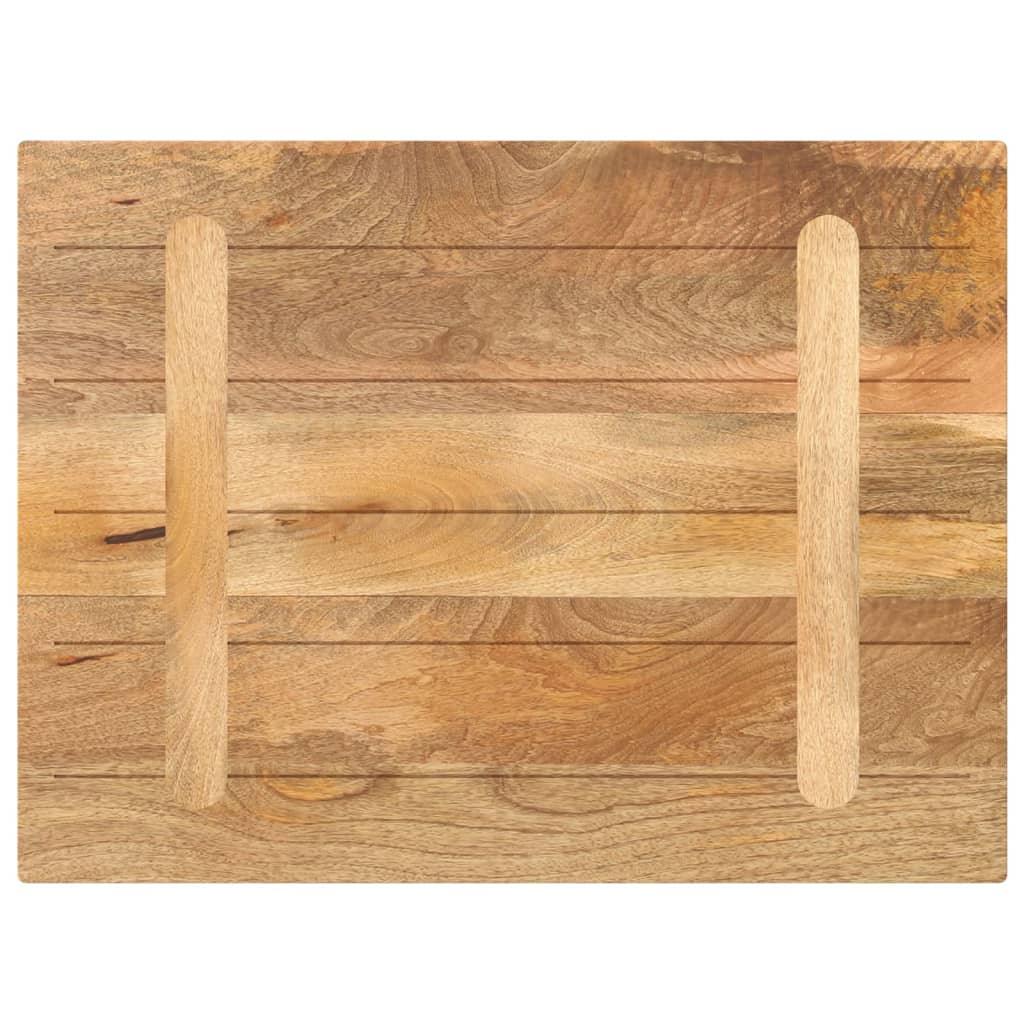 Tafelblad Rechthoekig 90X50X3,8 Cm Massief Mangohout Mango Wood(Natural) 38 mm 90 x 50 cm