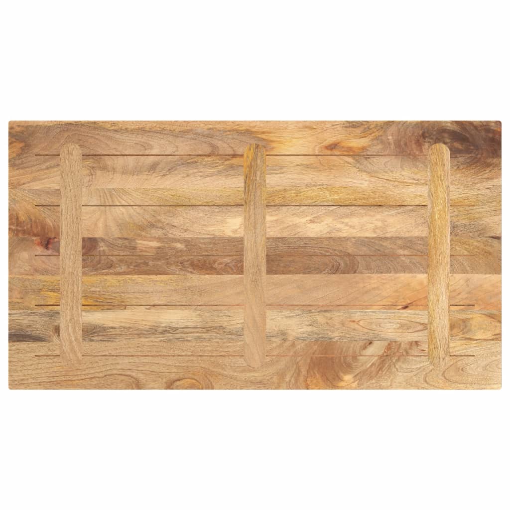 Tafelblad rechthoekig 100x50x3,8 cm massief mangohout