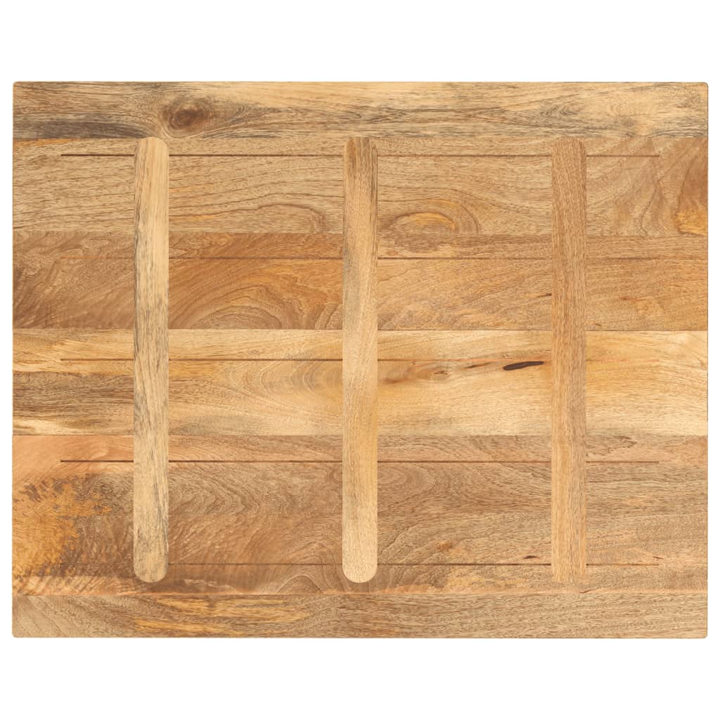 Tafelblad rechthoekig 100x80x3,8 cm massief mangohout