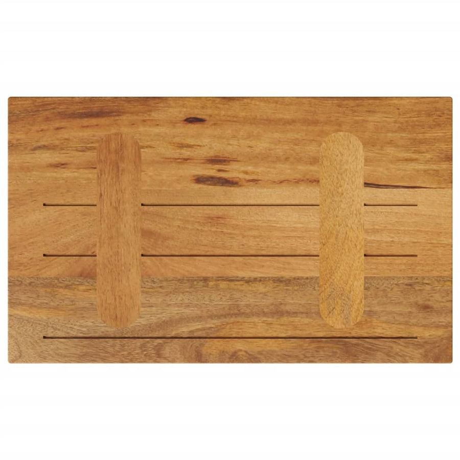 Tafelblad rechthoekig 40x30x2,5 cm massief mangohout