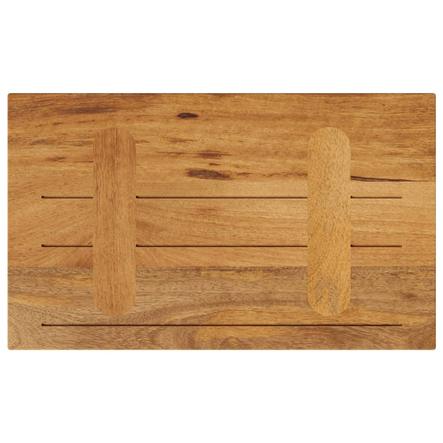 Tafelblad rechthoekig 60x30x2,5 cm massief mangohout