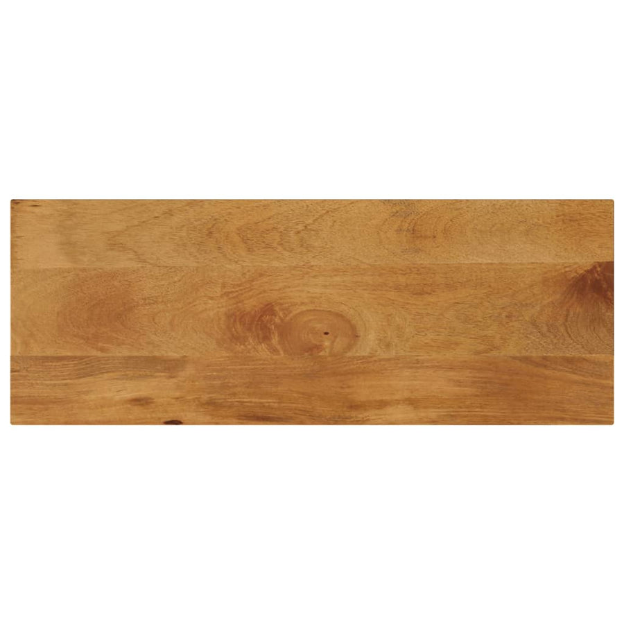 Tafelblad rechthoekig 90x30x2,5 cm massief mangohout