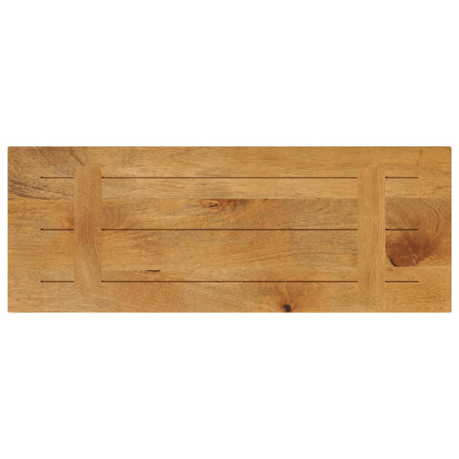 Tafelblad rechthoekig 90x30x2,5 cm massief mangohout
