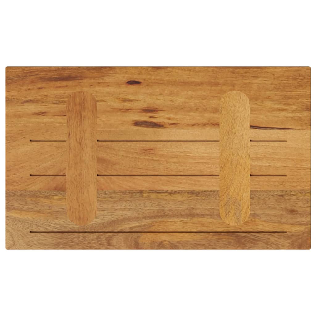 Tafelblad rechthoekig 60x40x2,5 cm massief mangohout