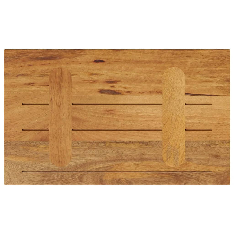Tafelblad rechthoekig 60x40x2,5 cm massief mangohout