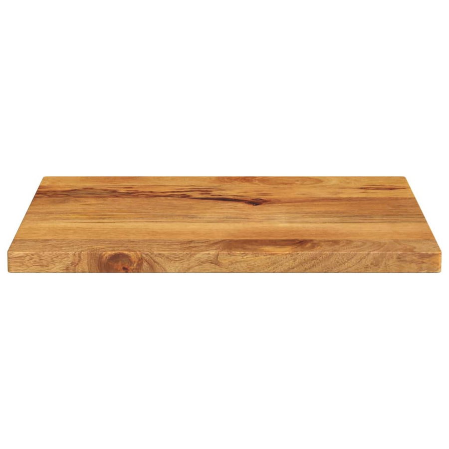 Tafelblad Rechthoekig 60X50X2,5 Cm Massief Mangohout Mango Wood(Oak Finish) 25 mm 60 x 50 cm