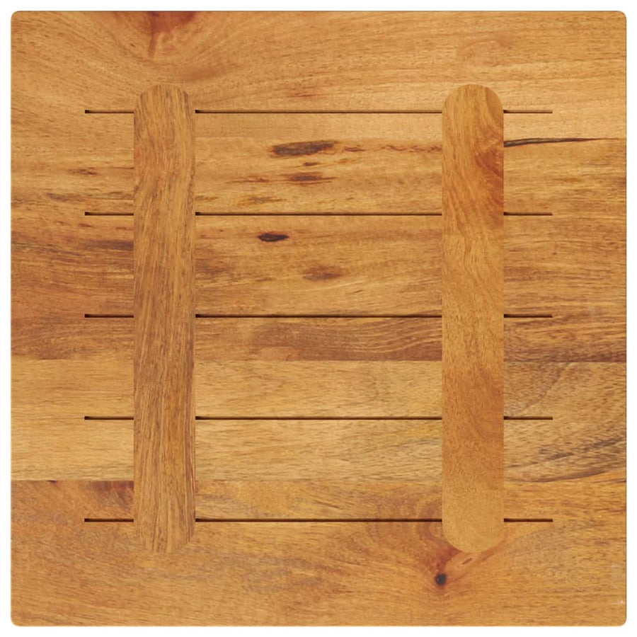 Tafelblad vierkant 60x60x2,5 cm massief mangohout