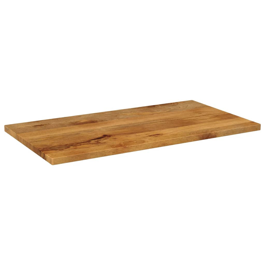 Tafelblad rechthoekig 110x60x2,5 cm massief mangohout