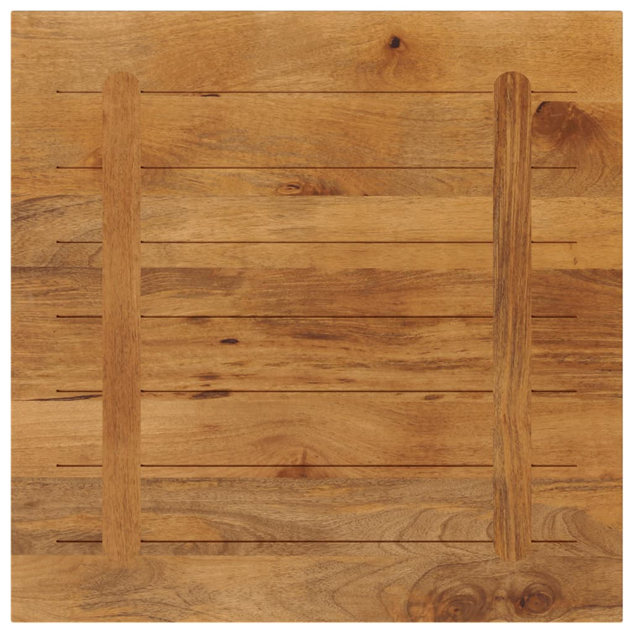 Tafelblad Vierkant 80X80X2,5 Cm Massief Mangohout Mangohout (Eikenafwerking) 25 mm