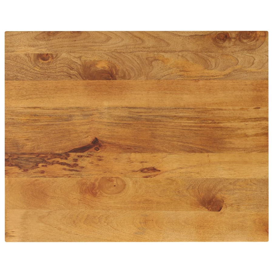 Tafelblad rechthoekig 100x80x2,5 cm massief mangohout