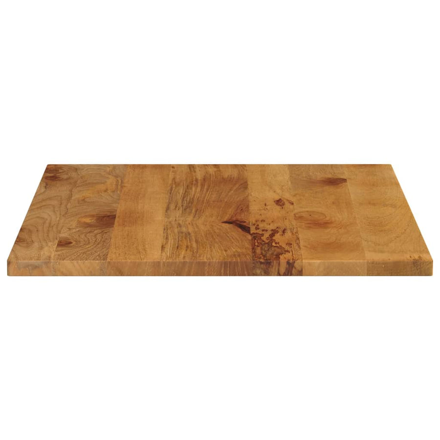 Tafelblad rechthoekig 100x80x2,5 cm massief mangohout