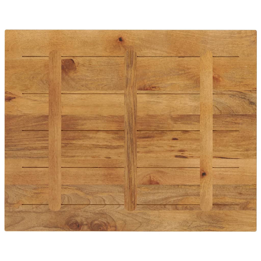 Tafelblad rechthoekig 100x80x2,5 cm massief mangohout