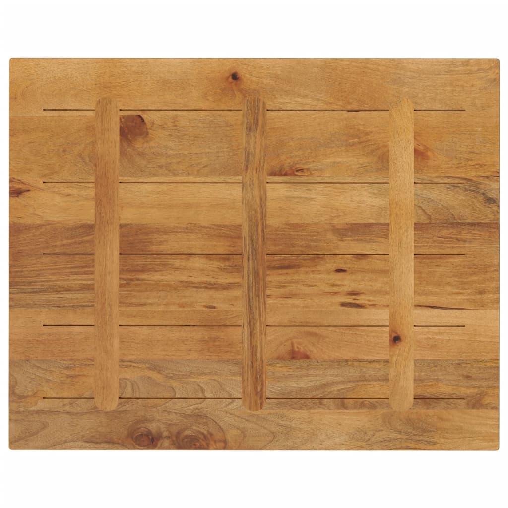 Tafelblad rechthoekig 110x80x2,5 cm massief mangohout