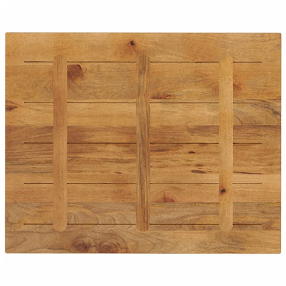 Tafelblad rechthoekig 110x80x2,5 cm massief mangohout