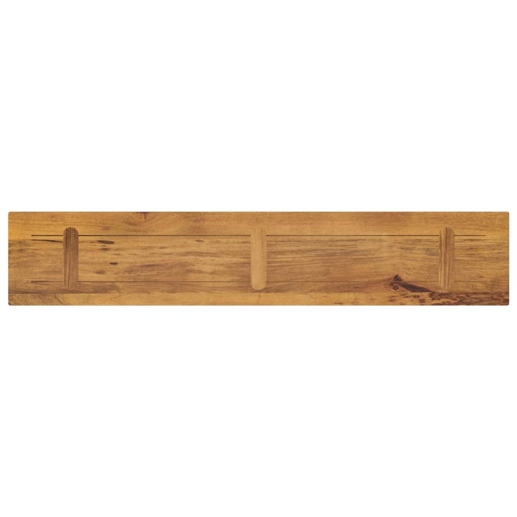 Tafelblad rechthoekig 160x40x3,8 cm massief mangohout