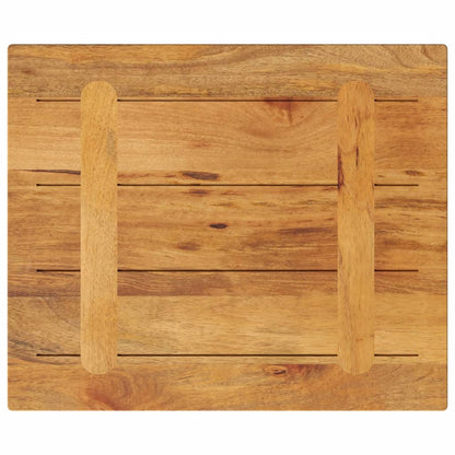 Tafelblad rechthoekig 60x50x3,8 cm massief mangohout